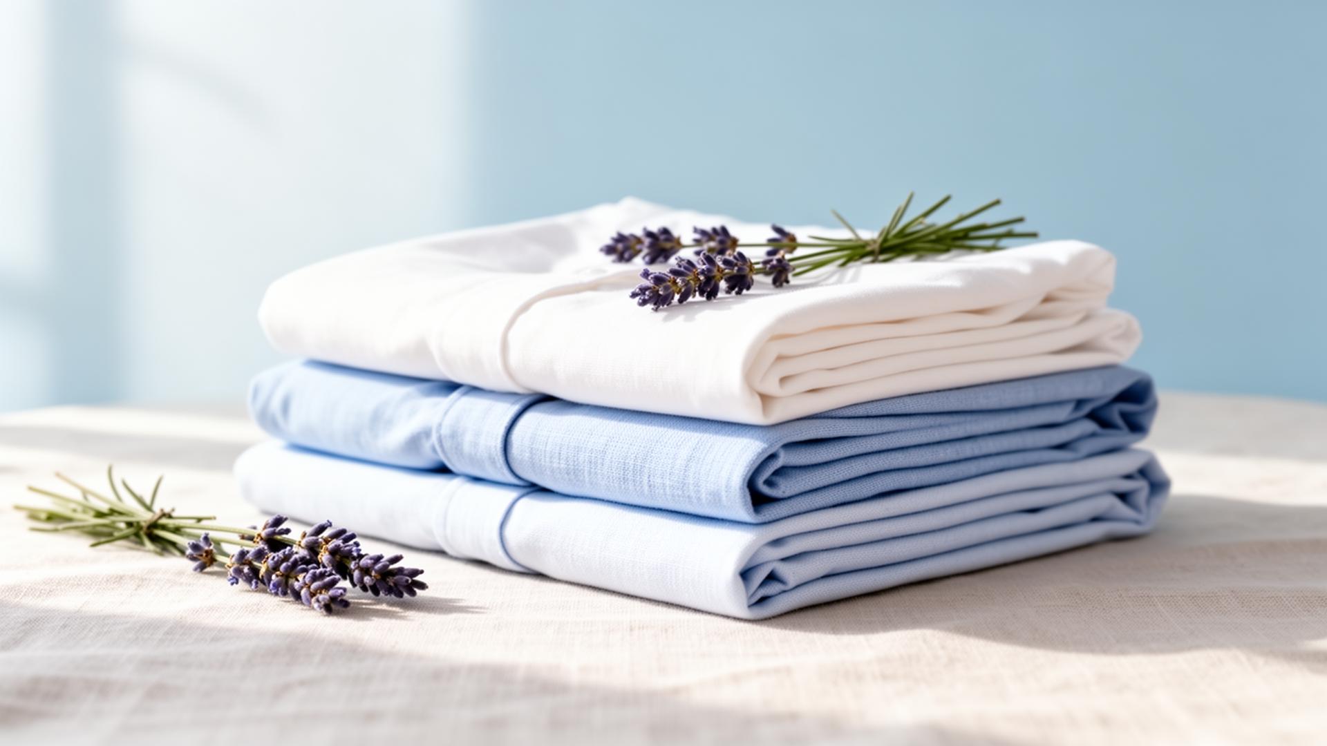 Freshly folded linen in a woven basket — MaJiyeza's Laundromat, Amanzimtoti